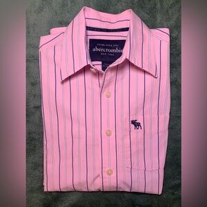 abercrombie classic, long sleeve, button down shirt. Size: Boys M (4263)